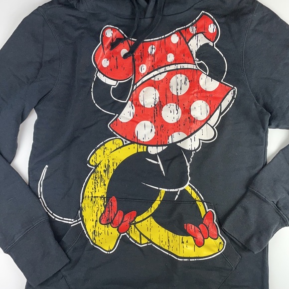 Disney Minnie Mouse hoodies sweater attached with hoodie ears and bows - Picture 3 of 6